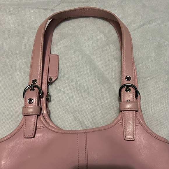 Coach Baby Pink Leather Shoulder Bag - Picture 9 of 15